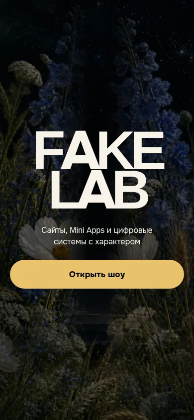 Экран интерактивного шоурила